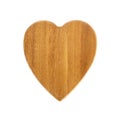 Heart shaped wooden planks isolated Royalty Free Stock Photo