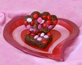 Heart Shapes Brownies Royalty Free Stock Photo