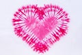 Heart sign tie dye pattern background Royalty Free Stock Photo