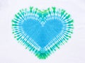 Heart sign tie dye pattern background Royalty Free Stock Photo