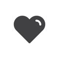 Heart simple icon vector