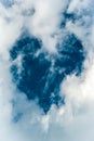 Heart in the sky Royalty Free Stock Photo