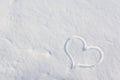 Heart in snow