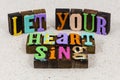 Heart soul sing song love music karaoke valentine romance fun