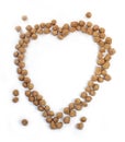 Heart in soya chunks