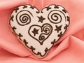 Heart spice cake Royalty Free Stock Photo