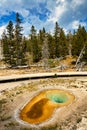 Heart Spring at the Yellowstone National Park. Wyoming. USA. Royalty Free Stock Photo