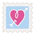 heart stamp design Royalty Free Stock Photo