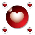 Heart sticker