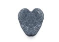 Heart stone on white