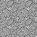 Heart stripes seamless background. Vector pattern Royalty Free Stock Photo