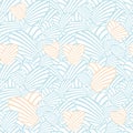 Heart stripes seamless background. Vector pattern Royalty Free Stock Photo