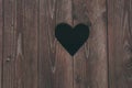 Heart symbol on toilet door Royalty Free Stock Photo