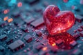 Heart of Technology: The Intersection of Love and Innovation Royalty Free Stock Photo