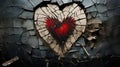 Heart with thorns, broken love