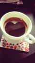 Heart to work - coffee with heart