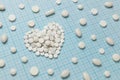 Heart treatment with drugs. Cardiovascular diseases. Life with the constant intake of pills