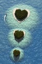 Heart Islands Royalty Free Stock Photo