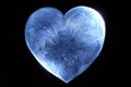 heart valentine on black background Royalty Free Stock Photo