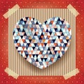 Heart, valentine card