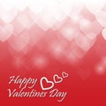 Heart valentine light vector background.vector eps10