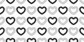 heart valentine seamless pattern rope lasso vector cartoon doodle tile background