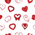 Heart on valentines day in love vector lovely red sign on hearted celebration and greeting card with loving and