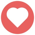 Heart Vector icon that can easily modify or edit Royalty Free Stock Photo