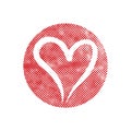 Heart vector icon.