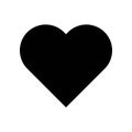 Heart vector, Social media solid style icon