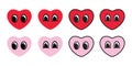 heart vector valentine icon smiling logo symbol face cartoon character doodle illustration