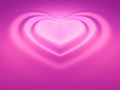Heart wave pink