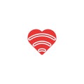 Heart wifi icon