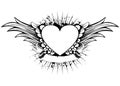 Heart wings