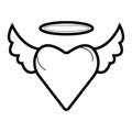 Heart with wings icon