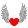 Heart with wings