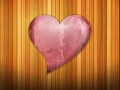 Heart on wooden backfound Royalty Free Stock Photo