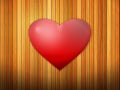Heart on wooden backfound Royalty Free Stock Photo