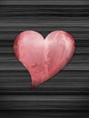 Heart on wooden backfound Royalty Free Stock Photo