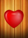 Heart on wooden backfound Royalty Free Stock Photo