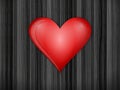 Heart on wooden backfound Royalty Free Stock Photo
