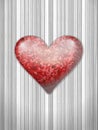 Heart on wooden backfound Royalty Free Stock Photo