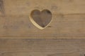 Heart in woodwork Royalty Free Stock Photo