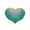 Mazing three-dimensional heart effect that can be decorated for the holiday