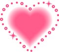 Pink heart graphic with a soft gradient effect, evoking Royalty Free Stock Photo