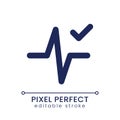 Heartbeat animation effect applying pixel perfect linear ui icon