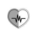 Heartbeat cardio symbol