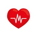 Heartbeat cardio symbol