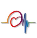 Heartbeat cardiogram icon