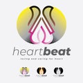 Heartbeat Cardiology and Heart and Kidney Foundation Logo